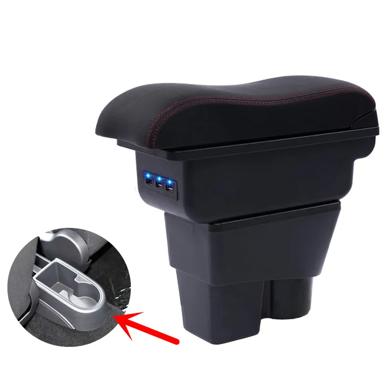 

For Skoda Fabia/fabia 2 armrest box central Store content box cup holder interior car-styling decoration accessory 08-17