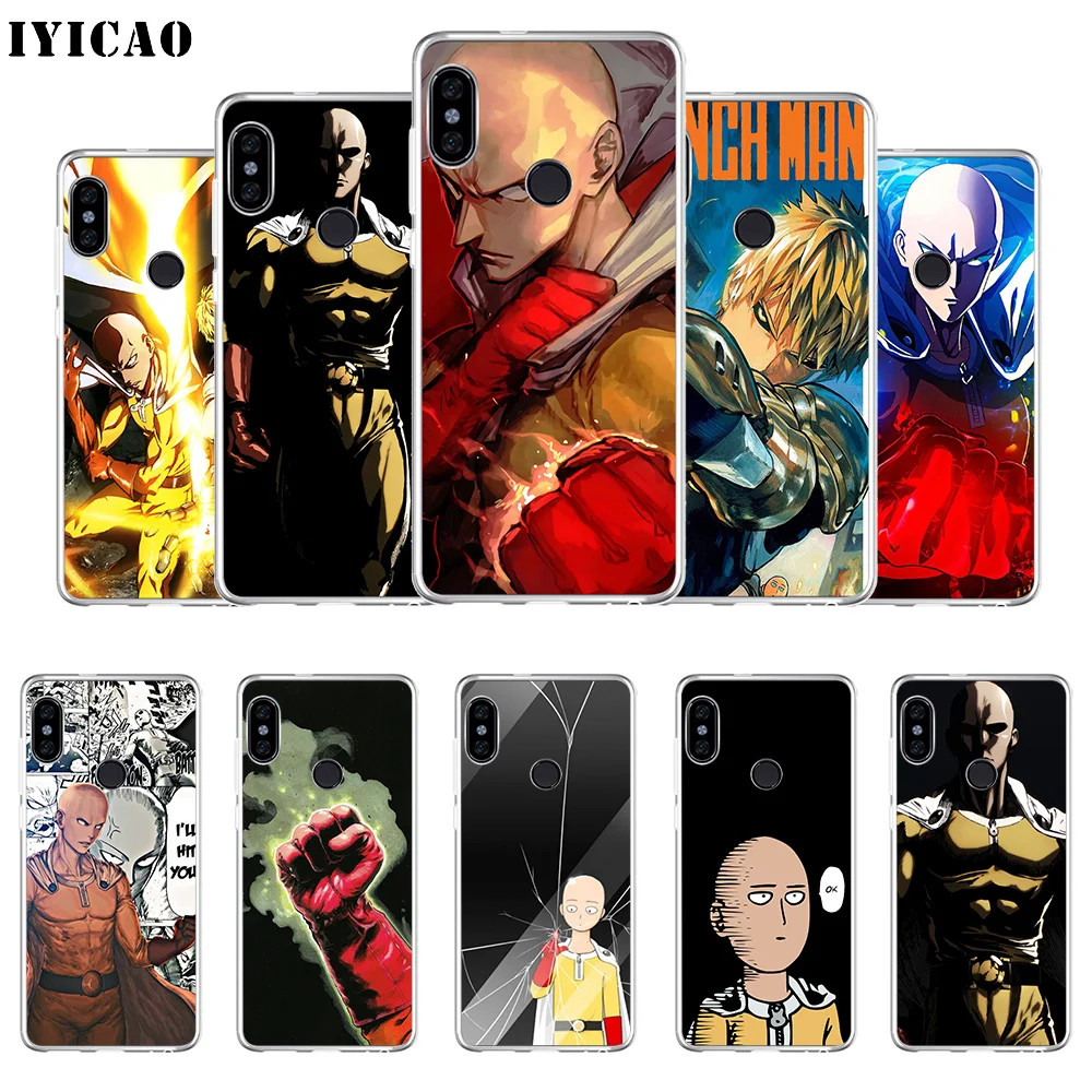 

IYICAO One Punch Man Saitama Soft Silicone Phone Case for Xiaomi Mi 9 8 SE Mi 6 Mi A1 A2 Lite F1 MIX2S MIX3 TPU Cover