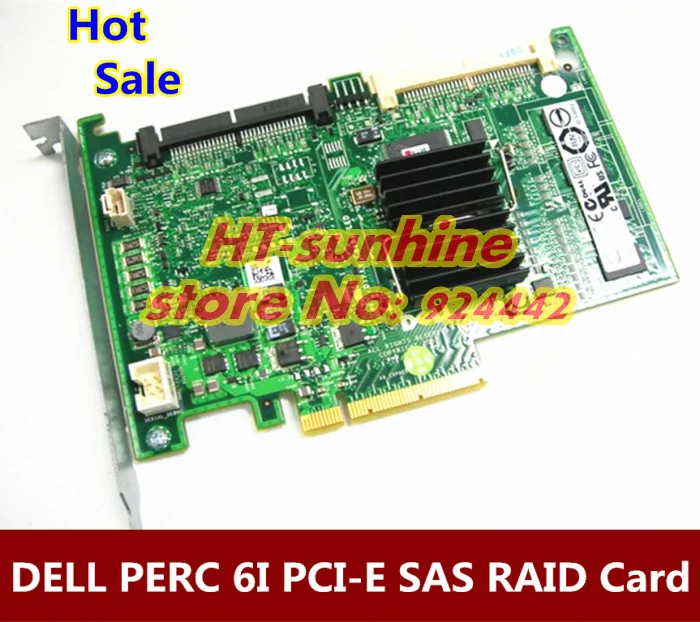 Горячая продажа 2 шт./лот PERC 6I RAID6 SAS RAID контроллер PCI-E карта WY335 для Dell Poweredge с