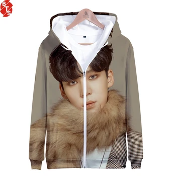

ATEEZ 3D Printed Kpop Zipper Hoodies Women/Men Fashion Long Sleeve Hooded Sweatshirts 2019 Hot Sale Casual Streetwear Clothes