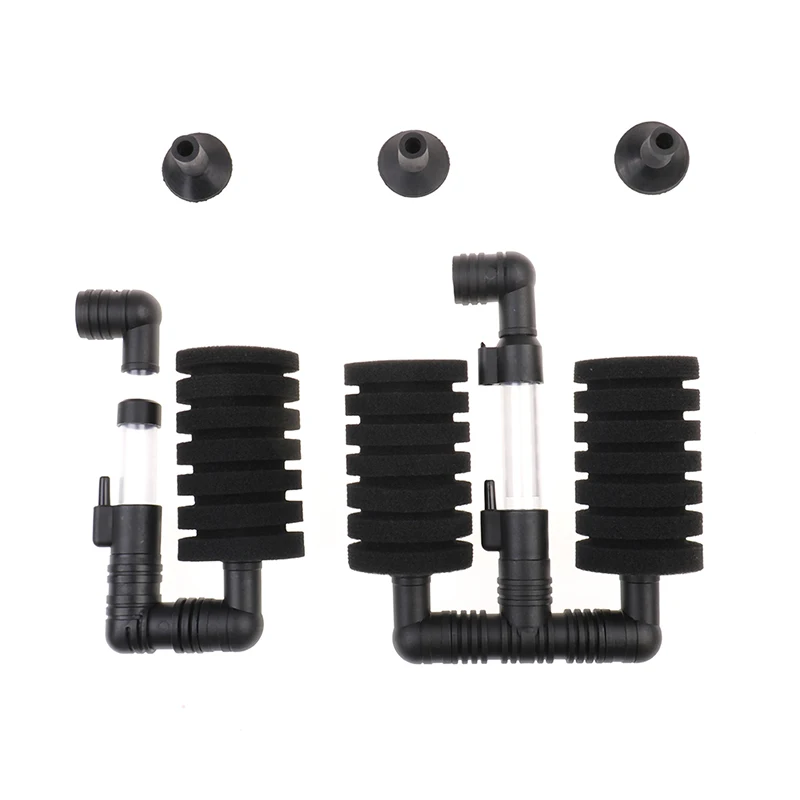 Single/Double Head Aquarium Filter Fish Tank Air Pump Skimmer Biochemical Sponge Filter Filtration Aquatic Pets Accessories