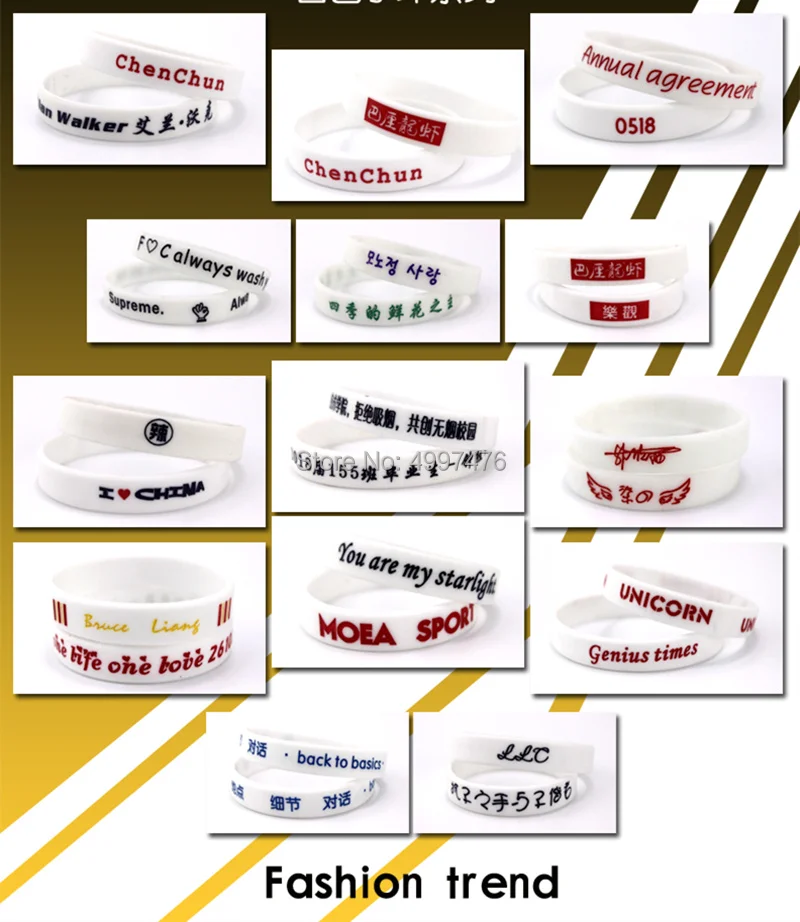 white bracelet