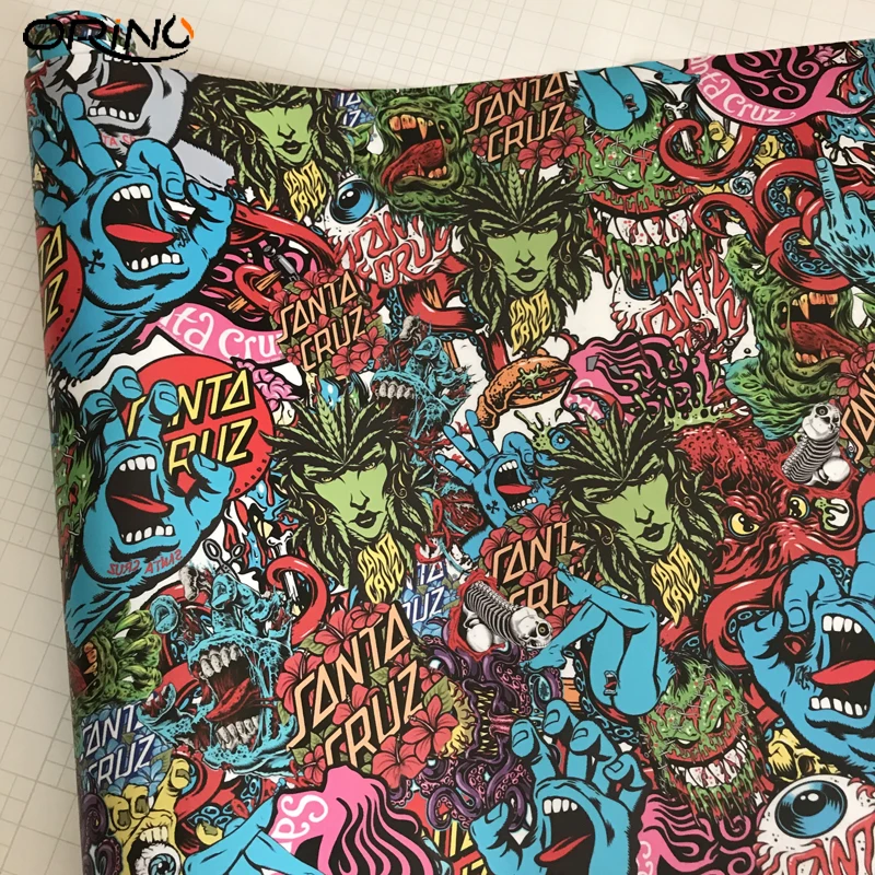 Camouflage Sticker Bomb Vinyl Film Wrap-1