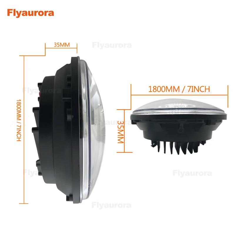 Универсальный 7 &quotLed автомобиль мотоцикл фар H4 Phare фарол Moto фары головного света