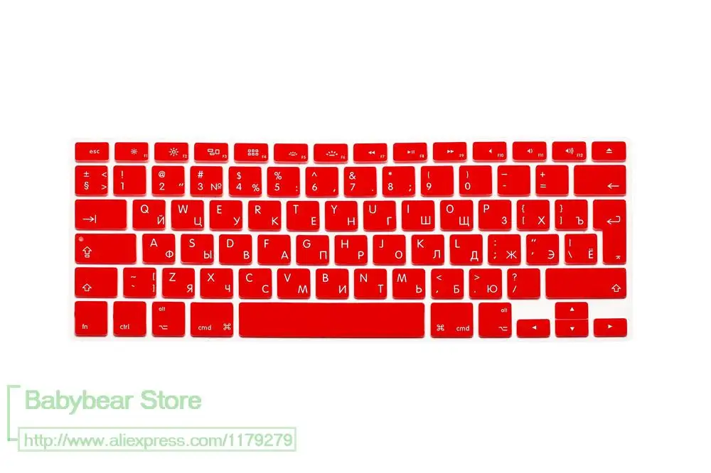 Чехол для клавиатуры Macbook Air Pro Retina 13 15 защитный чехол ноутбука с русской надписью