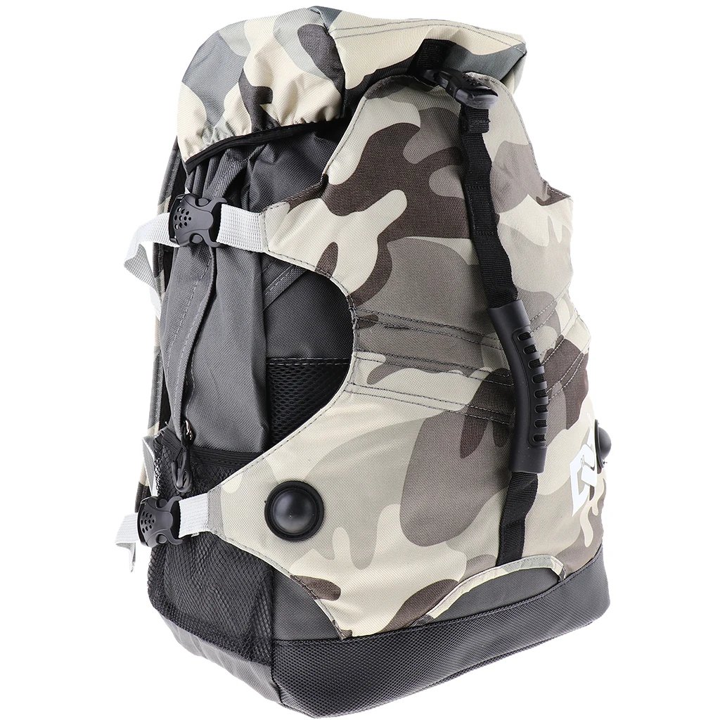 Роликовый рюкзак для коньков, роликовые коньки, обувь для катания на коньках, сумка для переноски, рюкзак для хранения коньков, спортивные сумки для мужчин и женщин - Цвет: Camouflage