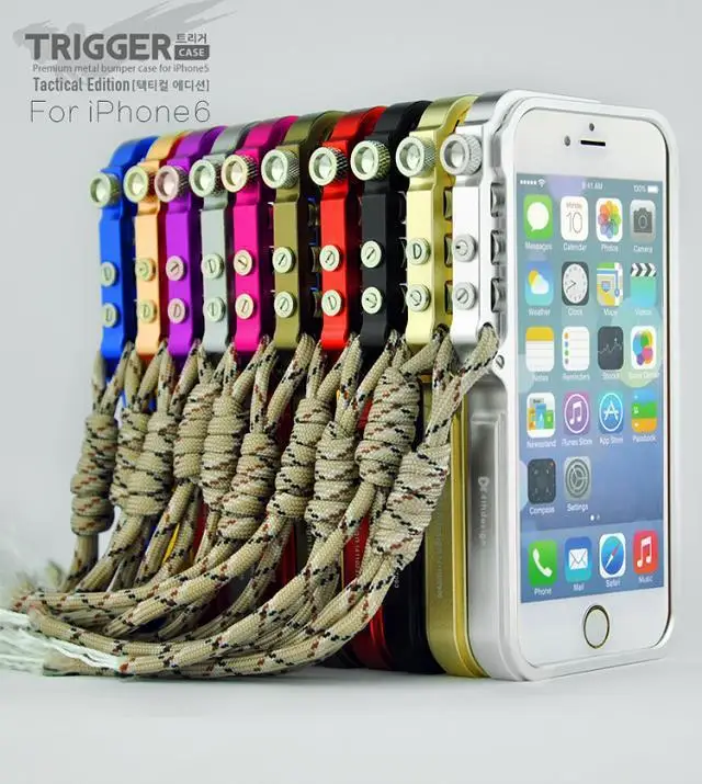bilder für Für Apple iphone 6 plus metallstoß TRIGGER Tactical Ausgabe für iphone 6 s plus 5,5 "premium metall stoßfeld-fall-abdeckung bilder für Für Apple iphone 6 plus metallstoß TRIGGER Tactical Ausgabe für iphone 6 s plus 5,5 "premium metall stoßfeld-fall-abdeckung