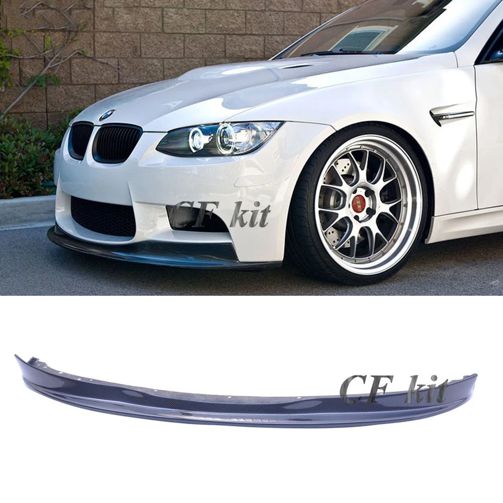 

CF Kit A style For ARKYM Real Carbon Fiber Front Lip Bumper Spoiler Protector For BMW 3 Series E92 E93 M3 2008-2013 Car Styling