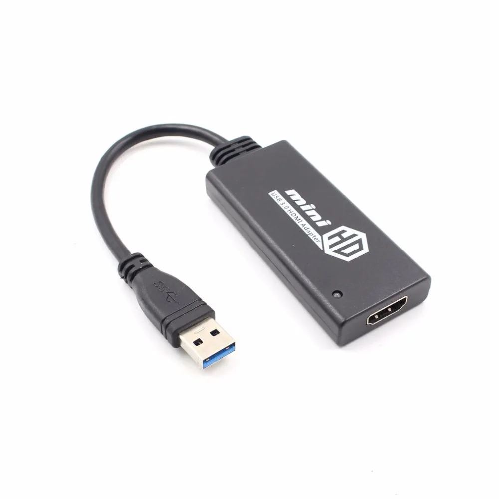 

Mini USB 3.0/ USB 2.0 To HDMI Adapter USB HDMI Connector External Graphics Audio Card Converter For Windows xp/8/10 For Mac OS