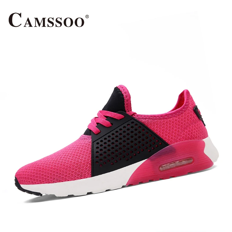 

Camssoo Running Shoes Women High Quality Lace-Up Sneakers Sport Shoes Outdoor Breathable Trainers Size Eu 35-40 AA50195