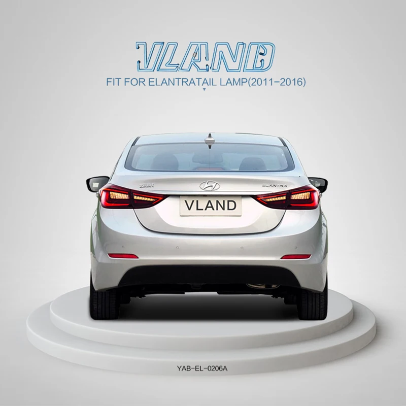 Vland Factory автомобильные аксессуары задний фонарь для hyundai Elantra 2011- светодиодный задний светильник дизайн Plug and Play