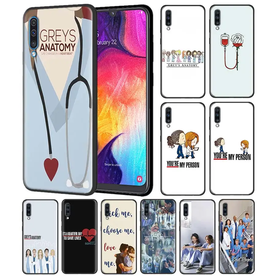 

grey's anatomy tv show Silicone Case for Samsung Galaxy A6 A7 A8 Plus A9 A70 A50 A10 A20 A30 A40 A80 Black Soft Case
