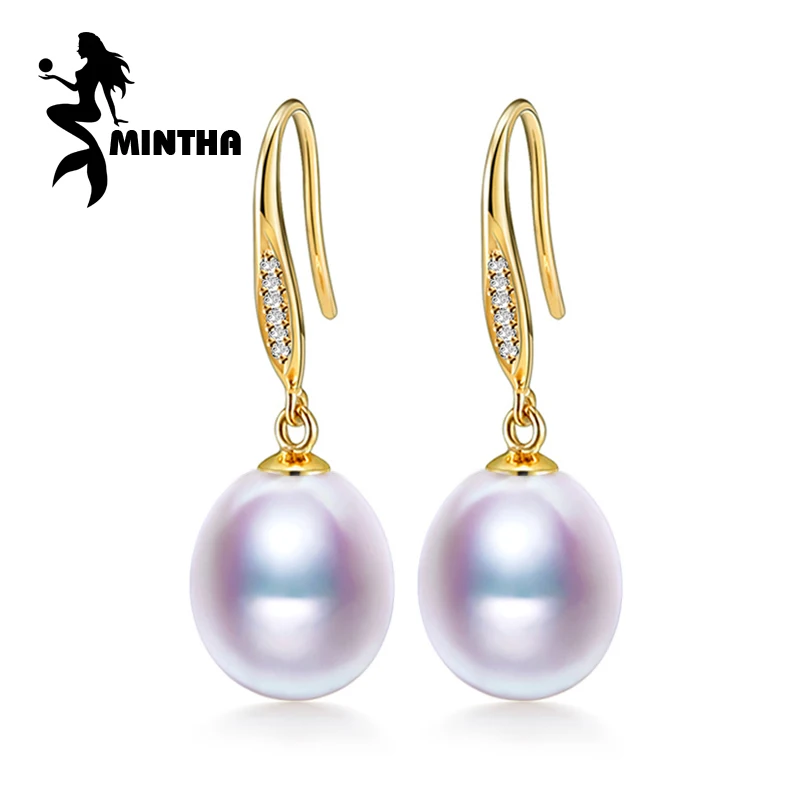 MINTHA 18K Gold Jewelry earrings pearl Jewelry,18k yellow gold earrings for women long earrings for love wedding engagement MINTHA 18K Gold Jewelry earrings pearl Jewelry,18k yellow gold earrings for women long earrings for love wedding engagement