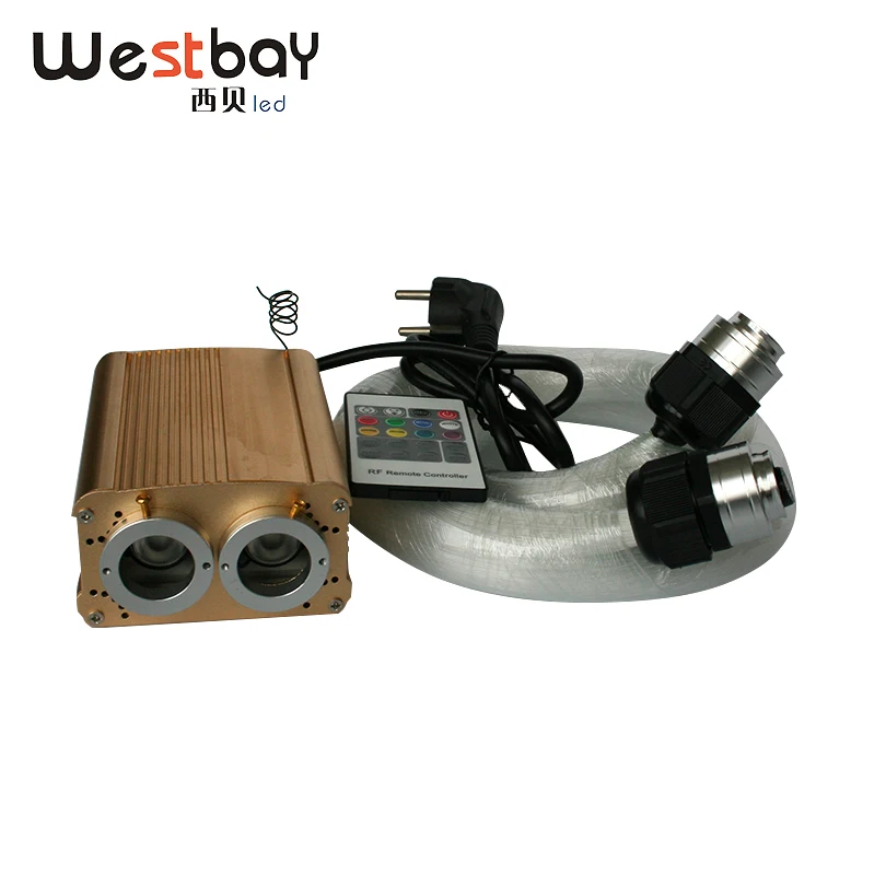 Westbay 32 Вт RGB светодиодный волоконно-оптический свет комплект оптического волокна 150 шт.* 3 м* 3 мм Блеск Волоконно-Оптический для водопада шторы Рождество
