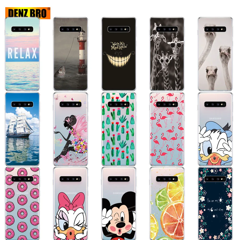 لسامسونج غالاكسي S10 حالة S10Plus حالة سيليكون غطاء من البولي يوريثان الحراري الهاتف S10 E حالة على لسامسونج S10 زائد G975F S 10 SM-G973F حالة