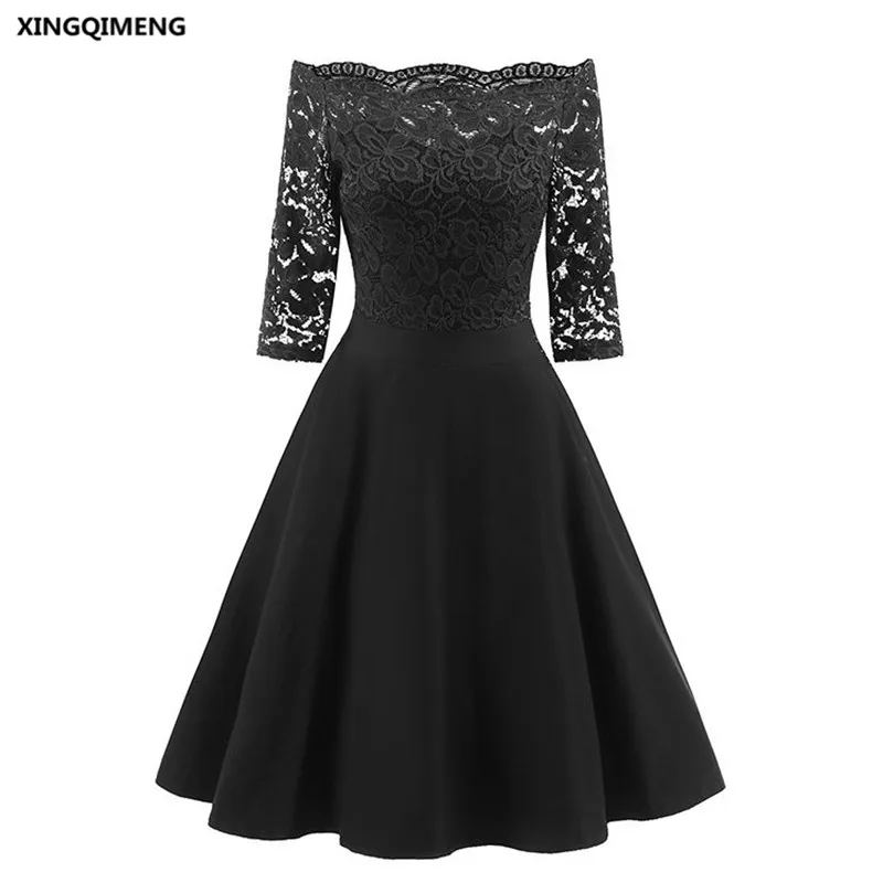 Buy In Stock Sexy Boat Neck Cocktail Dresses Elegant