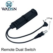 WADSN Airsoft Remote Dual Switch(2 Plug) Tactical Pressure Pad switch For Flashlight and PEQ Series Light Acessorios WNE07011