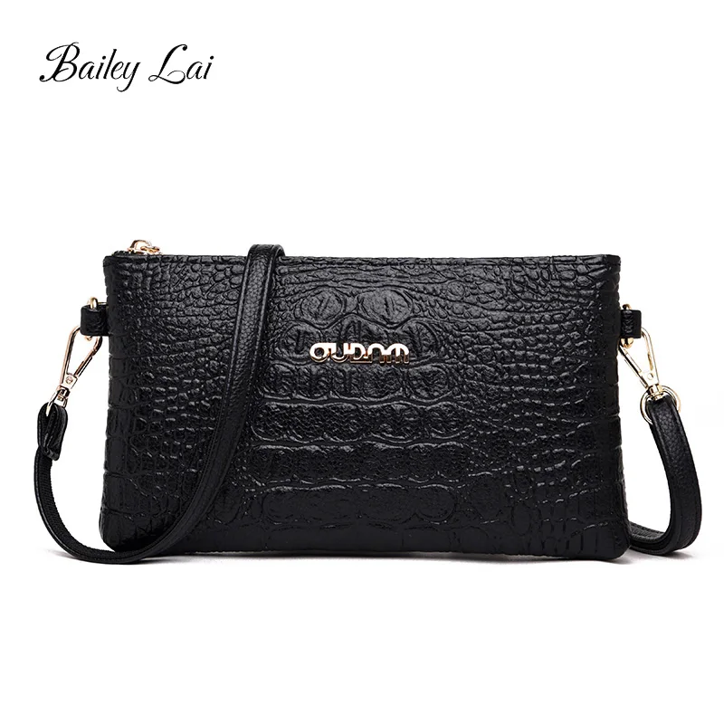 

OLD TANG Women Flap Designer PU Leather Messenger Bag Small Crocodile pattern Lady Vintage Sling Crossbody Sling Shoulder Bags