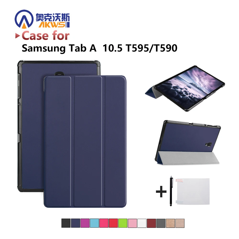 

PC Cover Case for Samsung Galaxy Tab A 10.5'' SM-T590 SM-T595 T590 T595 for 2018 Release Tab A2 10.5 Tablet+gift