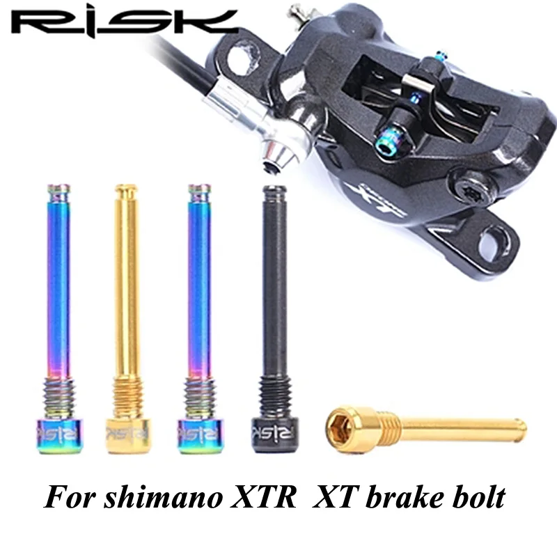 2Pcs Titanium Alloy Bicycle Hydraulic Disc Brake Bolt For Shimano Pad MTB Bike Brake Plug Fixed