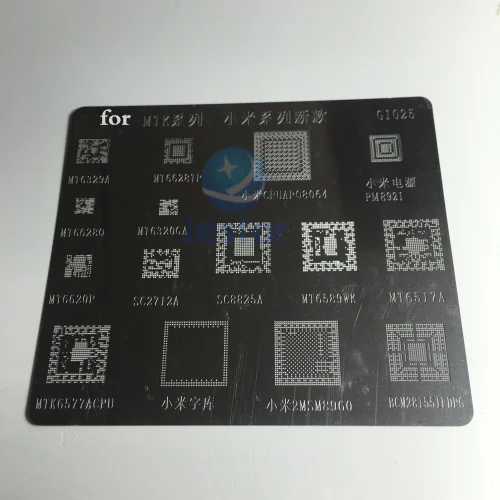 Трафарет для реболлинга BGA xiaomi MTK PM8921 MT6329A MT6517A MTK6577A CPU MSM8960 BCM281551FDPG G1025 | Мобильные