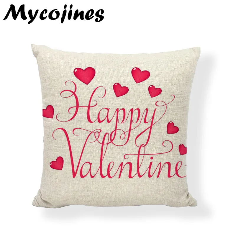 Подарок на день Святого Валентина наволочки фестиваль наволочка с буквами красное сердце любовь подушка для дивана декоративные подушки подарок