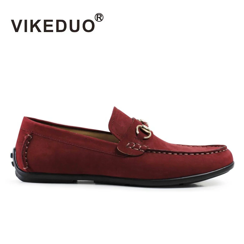

Vikeduo Handmade Designer Men's Casual Doug Shoes Genuine Leather Male Leisure Shoe Fashion Luxury Living Comfortable Designer