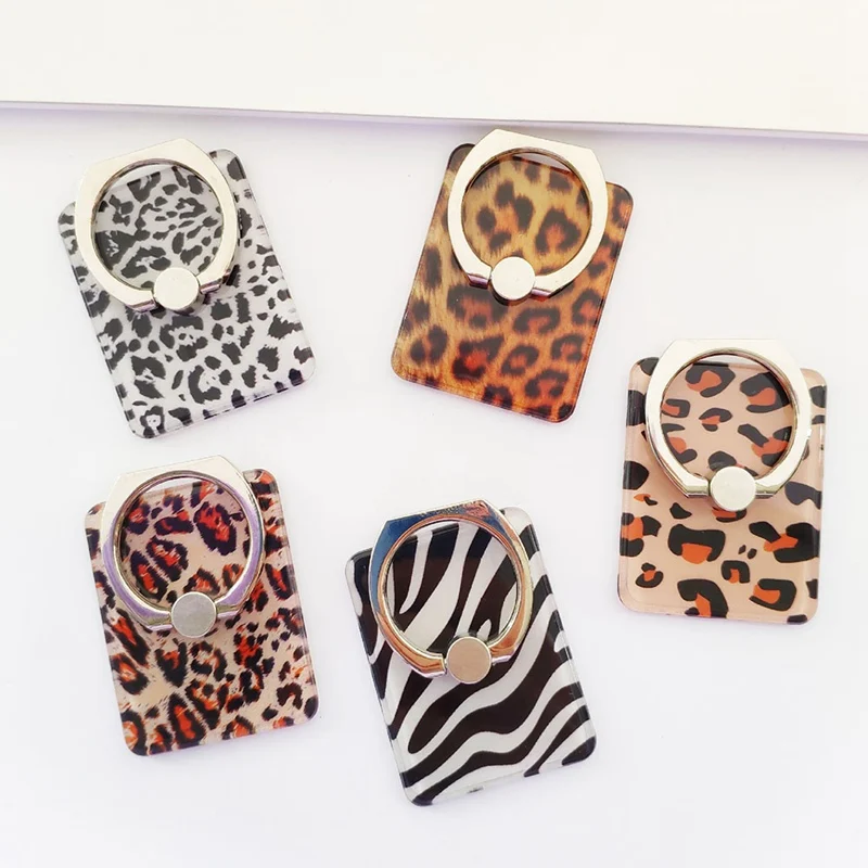 

Finger Phone Holder Bracket Leopard Animal Grip Mobile Phone Holder Smartphone For Iphone 7 Xiaomi Mi8 5 Plus Brace