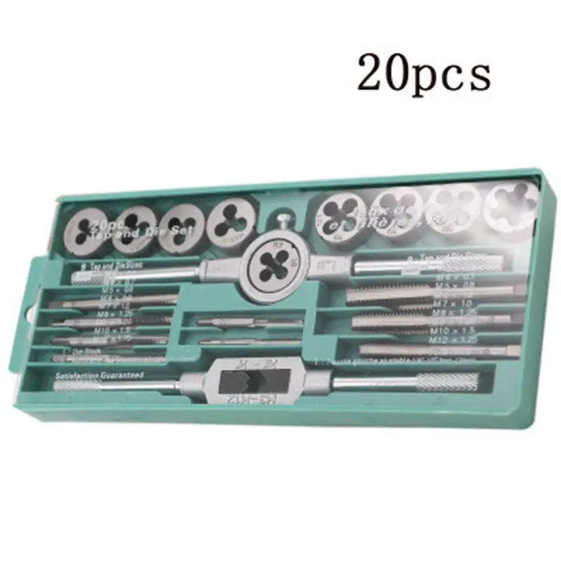 

10/12/20 PCS Tap Wrench Metric Manual Screw Tap Screwdriver Bit Set M3-M12 Screw-Thread Spanner Tap And Die Set Tool