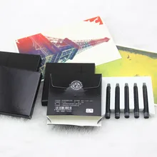 Цена 20 шт Пикассо черные чернила с перьевой ручкой Заправка картриджей длина чернила с перьевой ручкой Заправка картриджей