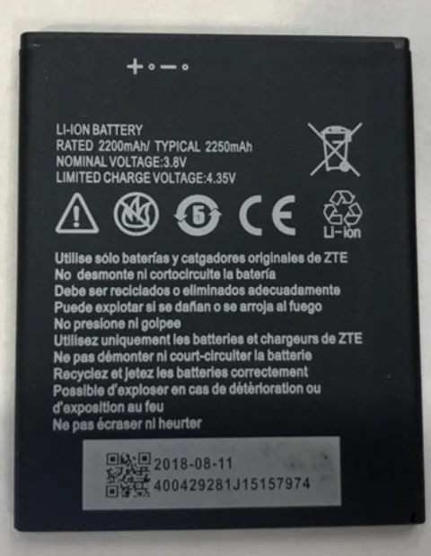 2200mAh Li3822T43P4h736040 For ZTE Tempo X Tempo Go N9137 Cell Phone Battery 2200mAh Li3822T43P4h736040 For ZTE Tempo X Tempo Go N9137 Cell Phone Battery
