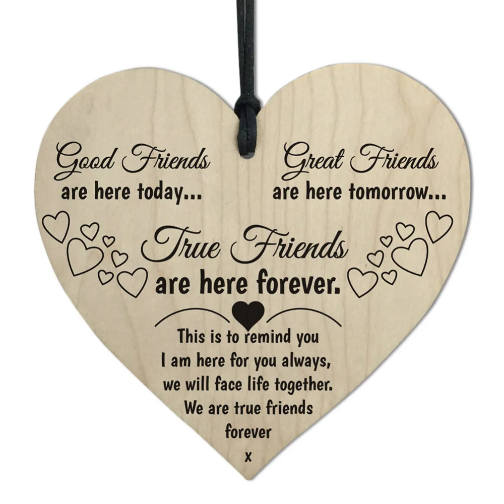 I Love Mom Hanging Gift Sign - Heart Shaped for Mother - True Friends Wall Hanging Decor - Birthday Mother's Day Gift - 10*10cm image 4