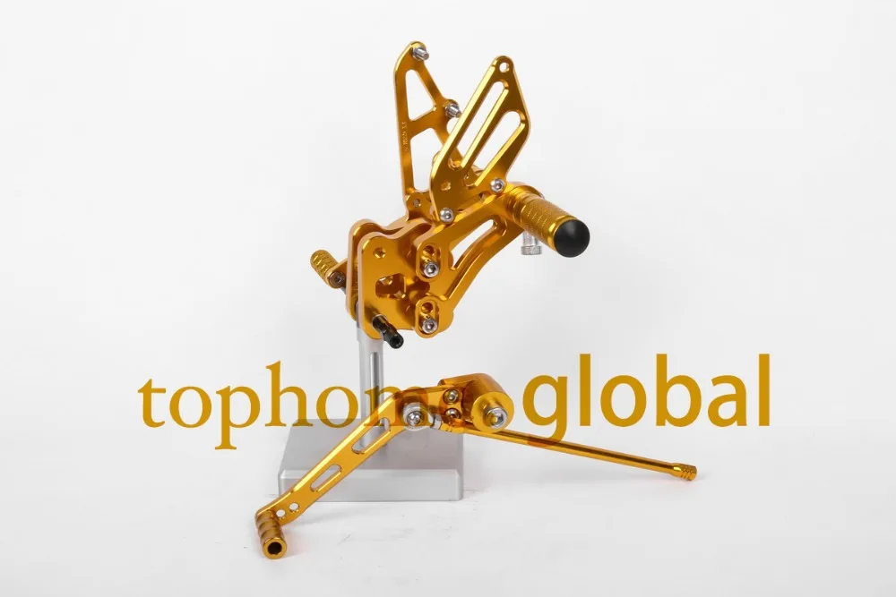 

Motorcycle Golden CNC Rearsets Foot Pegs Rear Set For Suzuki GSXR600-750 2006-2010 motorcycle foot pegs
