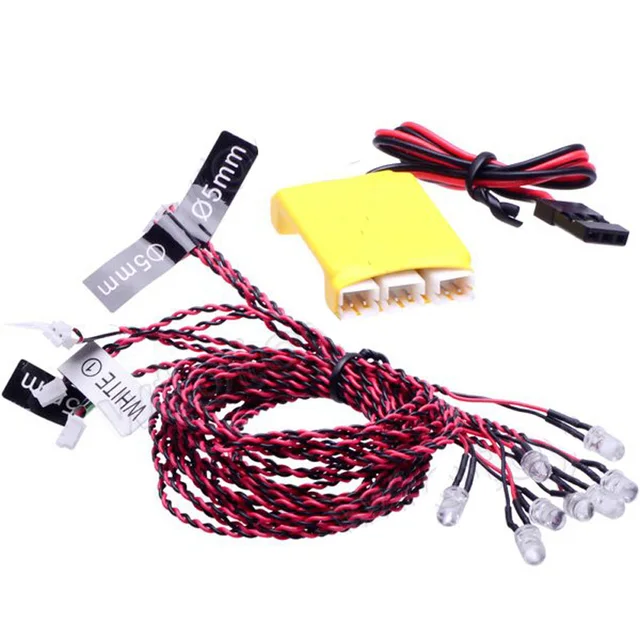 F04621 8 LED Multi color Flashing Light System For RC Car Helicopter