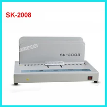 220 В/50 Гц 100 Вт SK2008 горячий клей прошивка машина идеальный Настольный тепловой скоросшиватель для бумаг металл Электрический производитель книг толщина 38 мм