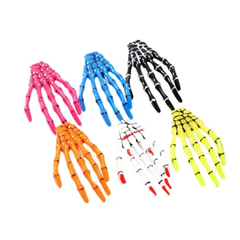 

6 Pcs Skull Hand Bone Hairpin New Fashion Thicken Gripper Ghost Hairclips Skeleton Hair Clips Claw Hair Accessories for Girls Teens Kids