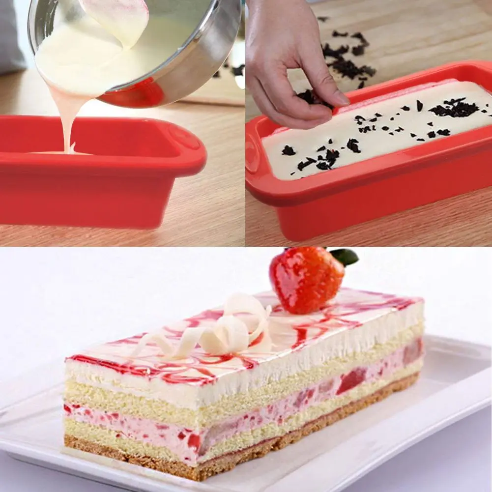 

FOOD GRADE Non Stick Cake Bread Mold Bakeware Large Toast French Bread Pan-soap Loaf Pan Mold-Baking Silicone Cake Molds