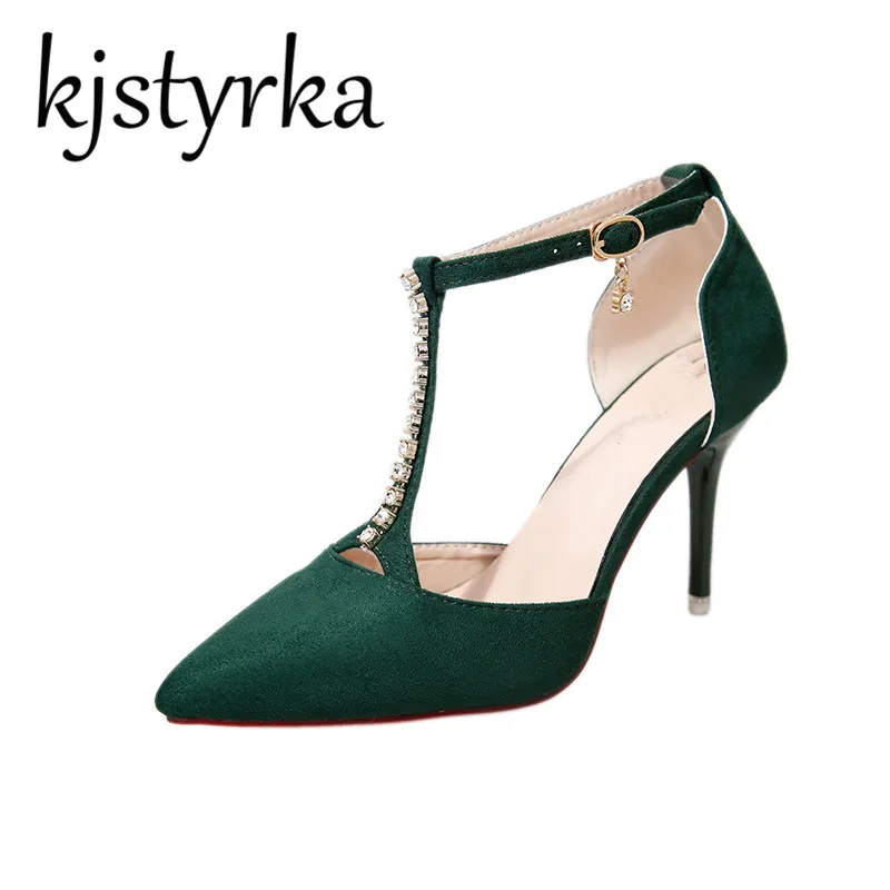 green and yellow heels