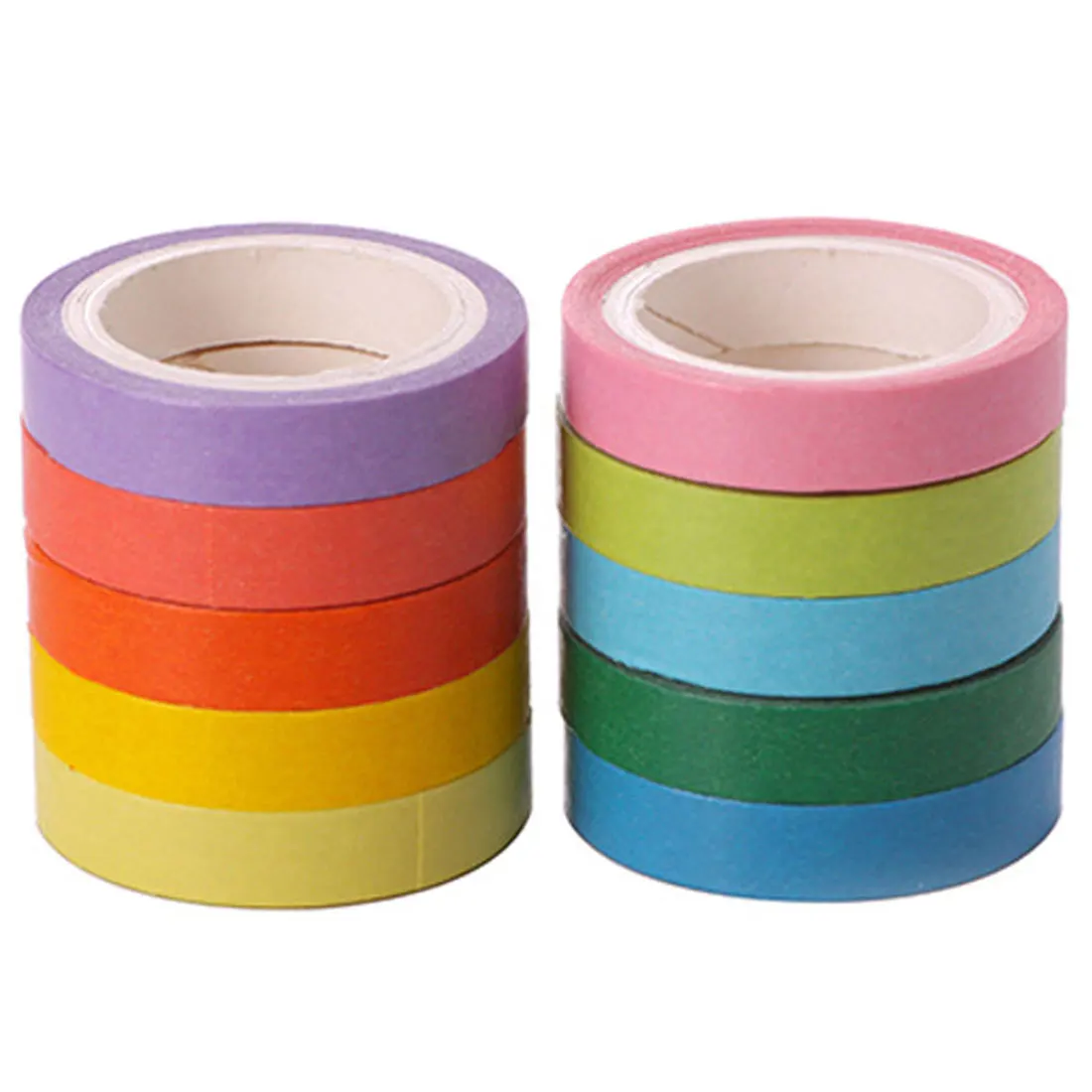 

10 pcs Washi Tape Set Masking Tape Scrapbook Decorative Paper Adhesive Sticker