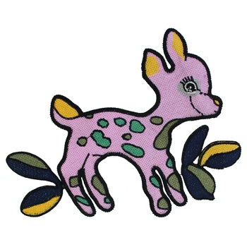 

10pieces Embroidery Deer Cross Stitch Applique Fabric Patch Brand Motif Badges Clothes Decorated Sewing Accessories TH1151