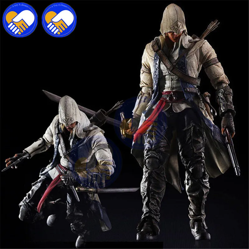 Assassin-s-Creed-Action-Figure-Playarts-Kai-Connor-Kenway-Collection-Model-Toys-PVC-275mm-Assassin-Creed