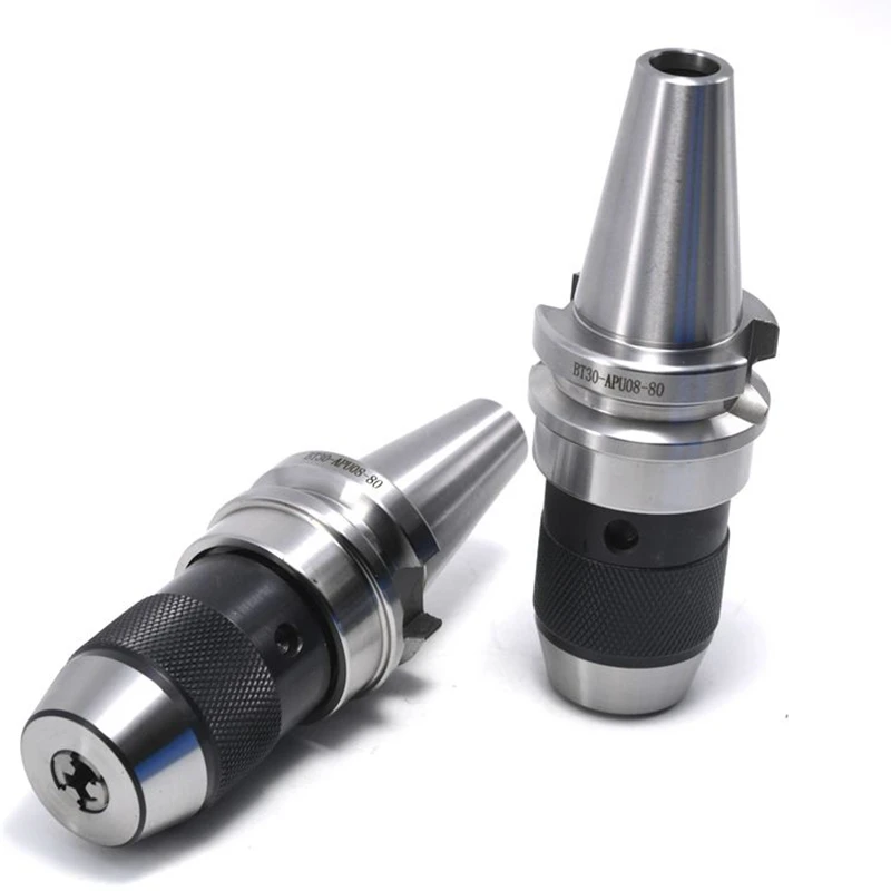 

BT30 APU08 BT30 APU16 apu13 BT30 Integrated keyless self tight Drill chuck for CNC cente milling lathe BT30 APU13 Range:1-13mm