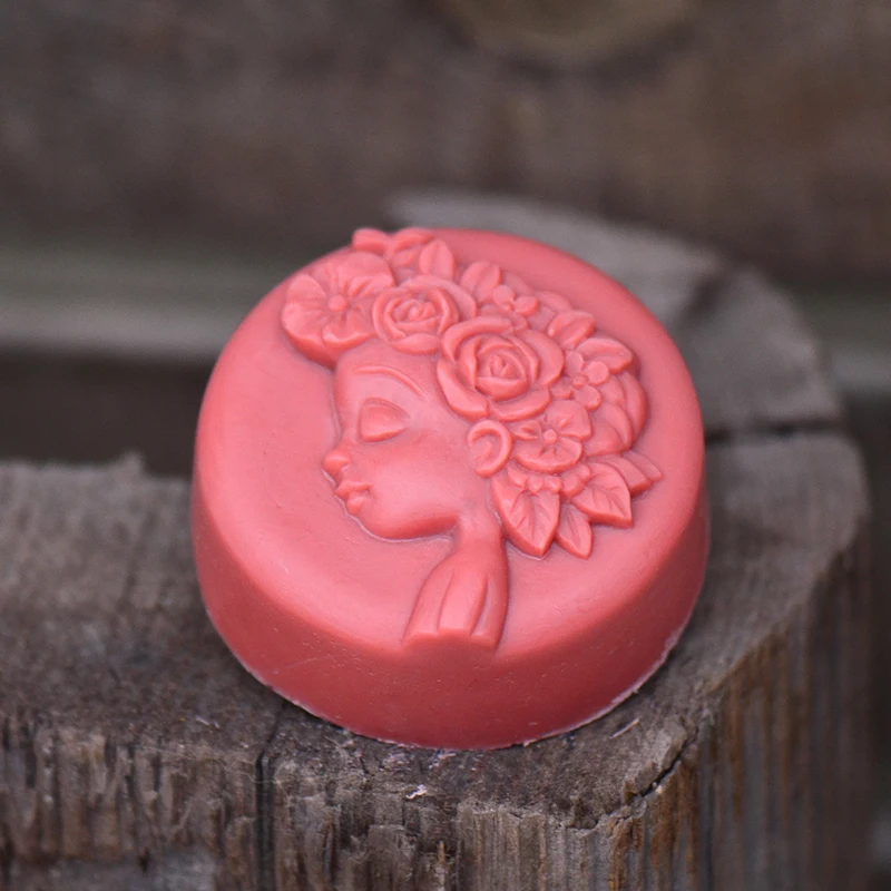 Николь мыло силиконовая форма для выпечки, круглая с принтом для девочек(комплект натуральное ручной работы шоколадные конфеты пресс-форм