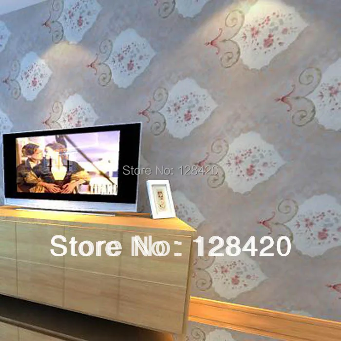 Fashion Europe Style flower pattern PVC wall paper sticker suitable for bedroom / living room home decor 019 | Обустройство дома