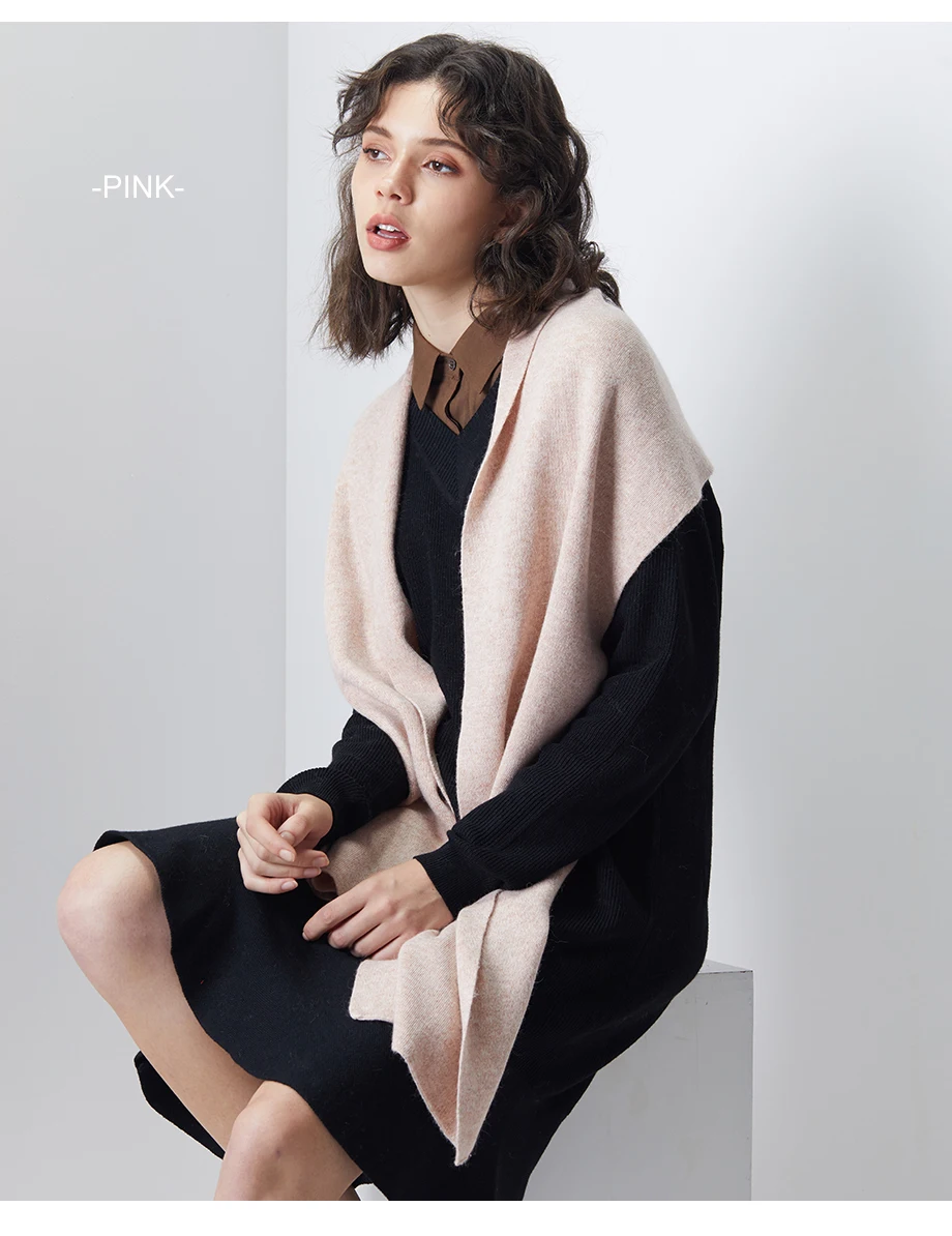 Women Scarf Wool Knitting Warm Scarves Winter Long Shawl Cashmere Autumn 2018 New Brand Solid Thicken Shawl Cachecol For Female (8)