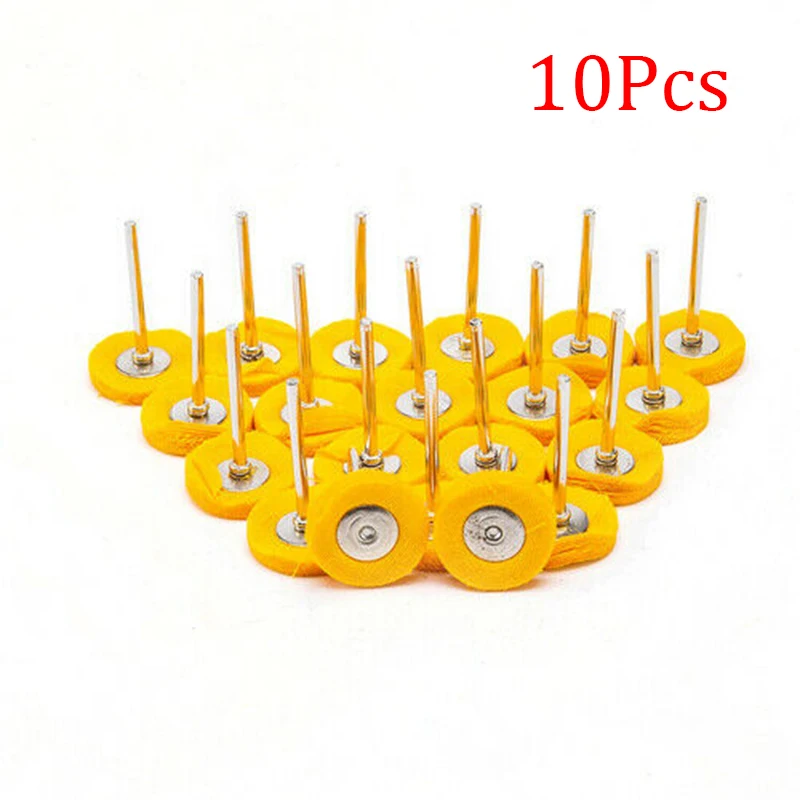 10 Pieces Wools Felts Grinding Shank For Electrical Grinder Mini Polishing Wheels Buffing Pads Abrasive Tools | Инструменты