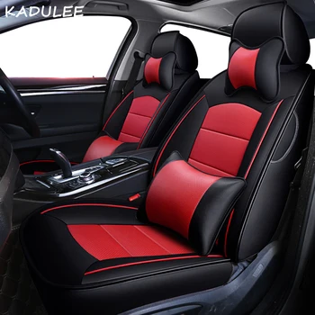 

KADULEE custom real leather car seat cover for renault logan LAGUNA captur kadjar fluence laguna scenic KOLEOS megane-cc covers