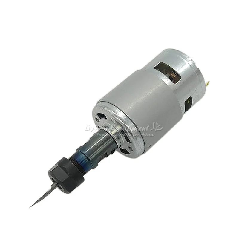 

775 DC Spindle Motor 10000rpm 1610/ 2417/ 3018 CNC DIY Router Machine 120W Spindle with ER11 Extension Rod and Bits