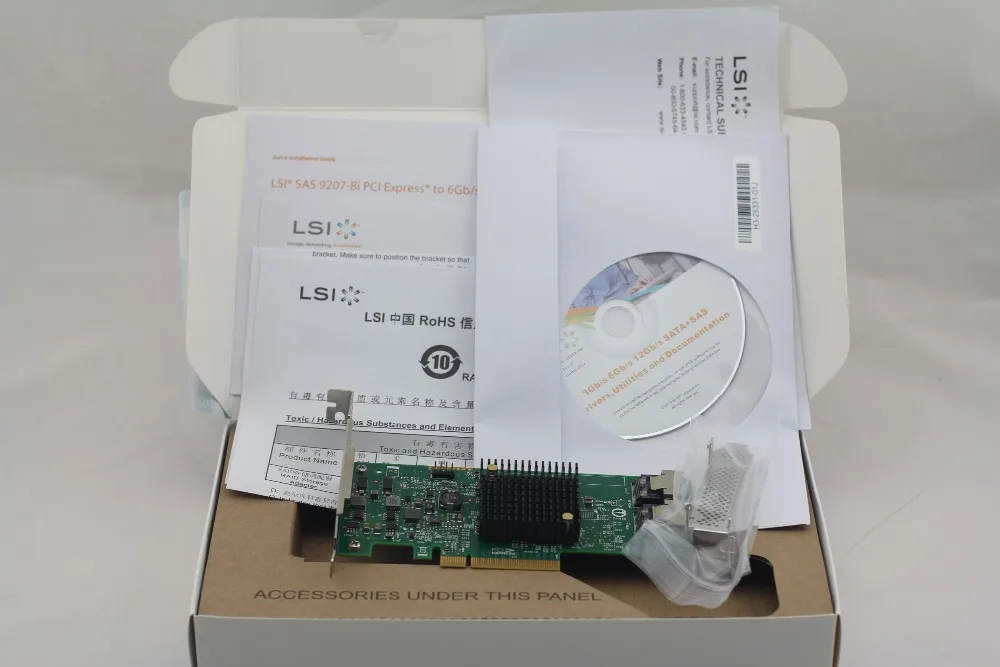 ARUENTEX LSI LSI00300 9207 8I PCI Express 3 0x8 низкий профиль SATA/SAS Host контроллер карты alibaba