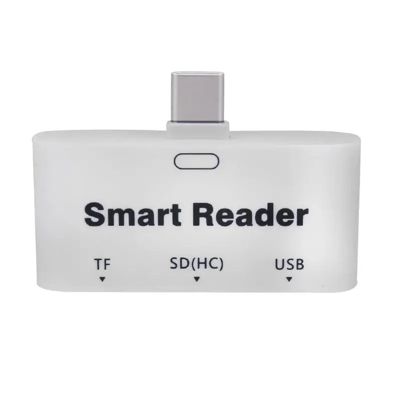 Мини 3 в 1 Тип-C Порты и разъёмы USB3.0 OTG SD/TF удлинитель для головок Смарт карты для устройства чтения sd-карт, USB 3,1 Тип C кард-ридер, SD/MMC, микро SD